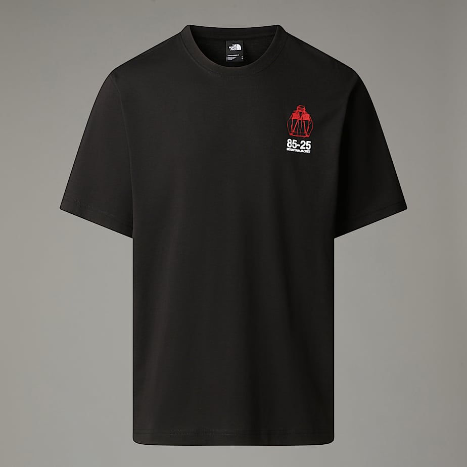 The North Face Mountain Jacket Anniversary Relaxt Geschnittenes T-shirt Tnf Black Größe S male