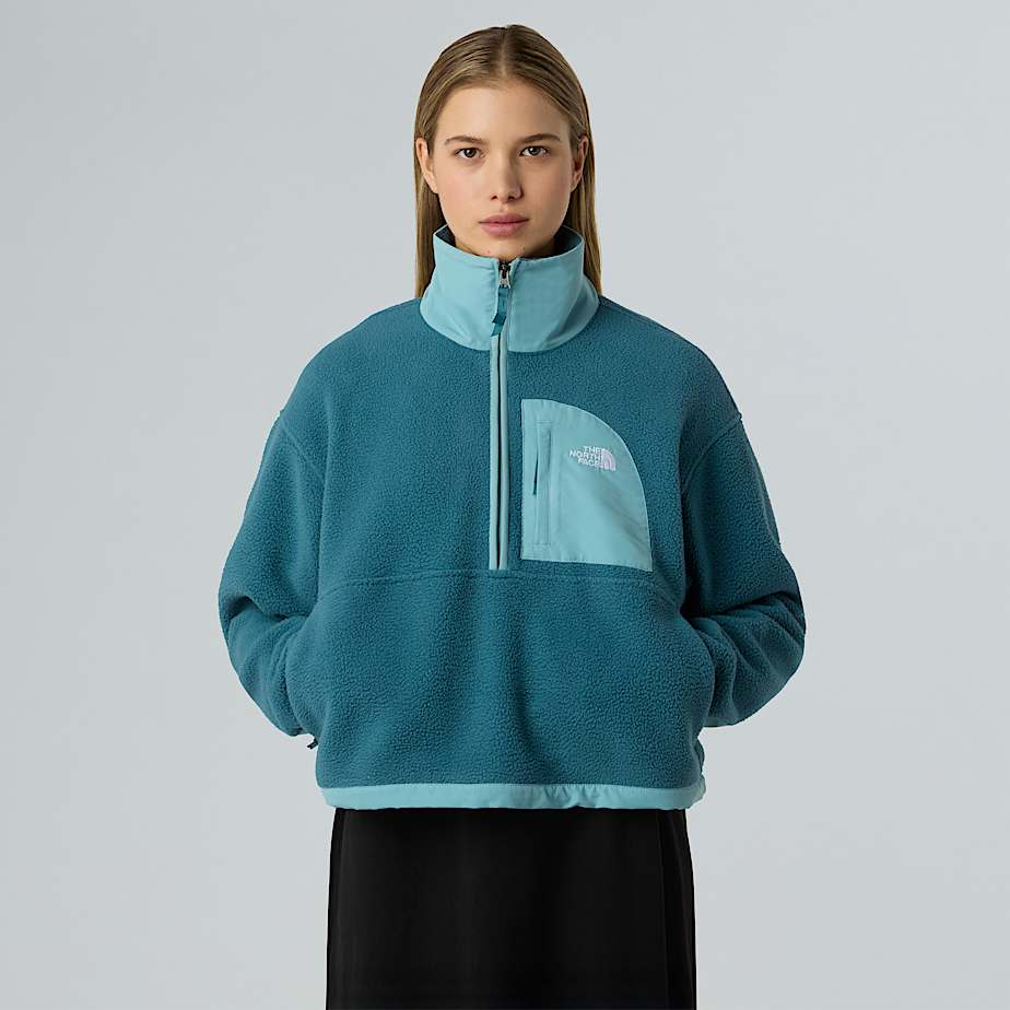 Giacca in pile Yumiori Off-Peak con mezza cerniera da donna - 1