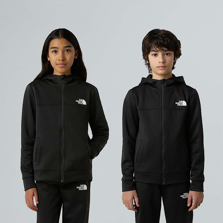 The North Face Reaxion Kapuzenpulli Mit Durchgehendem Rv Für Jugendliche Tnf Black Größe XXL male