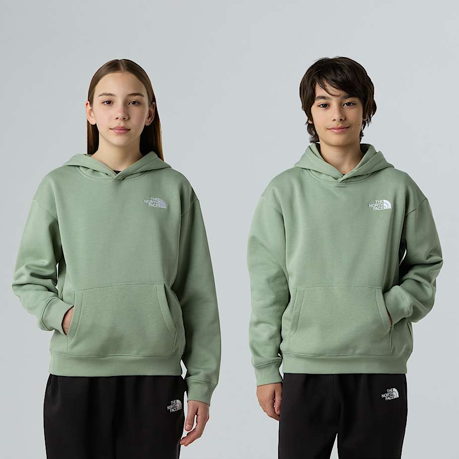 The North Face Essential Kapuzenpulli In Oversize Für Jugendliche Slate Moss Größe L male
