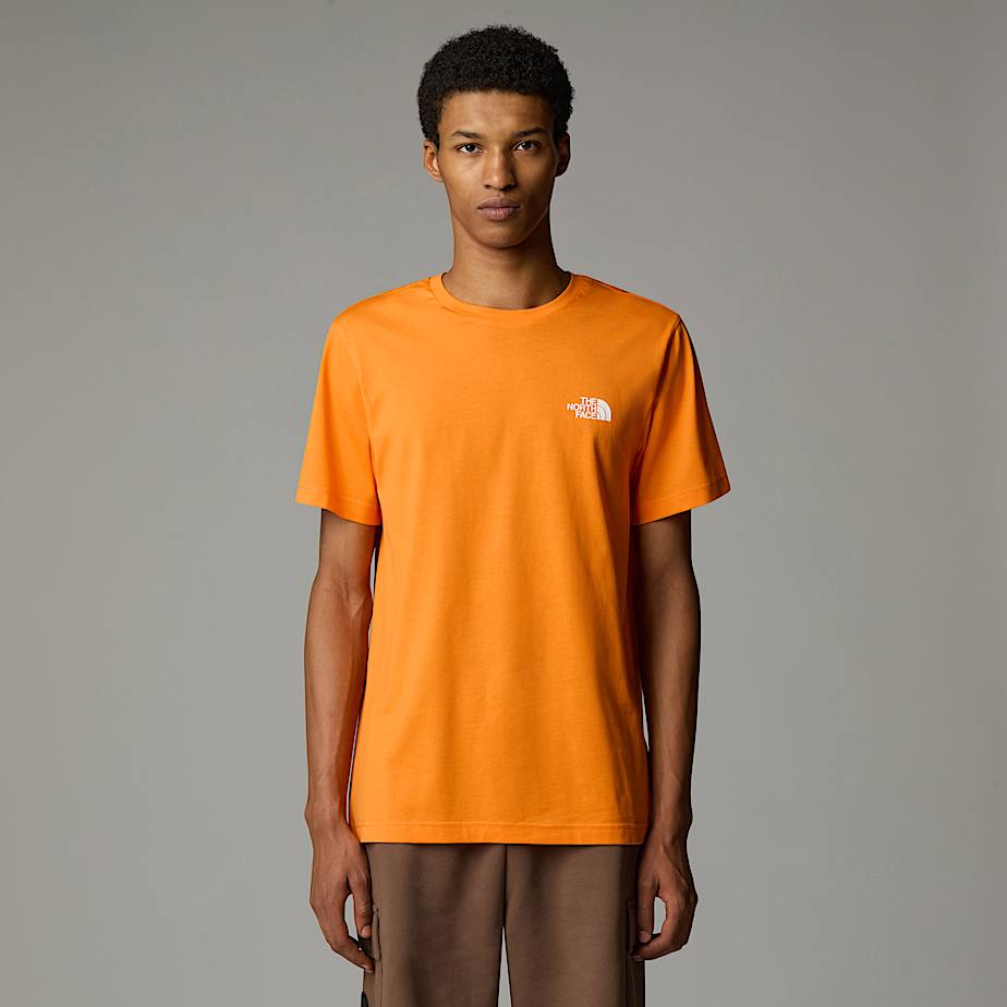 The North Face Simple Dome T-shirt Für Herren Digital Orange Größe XS male