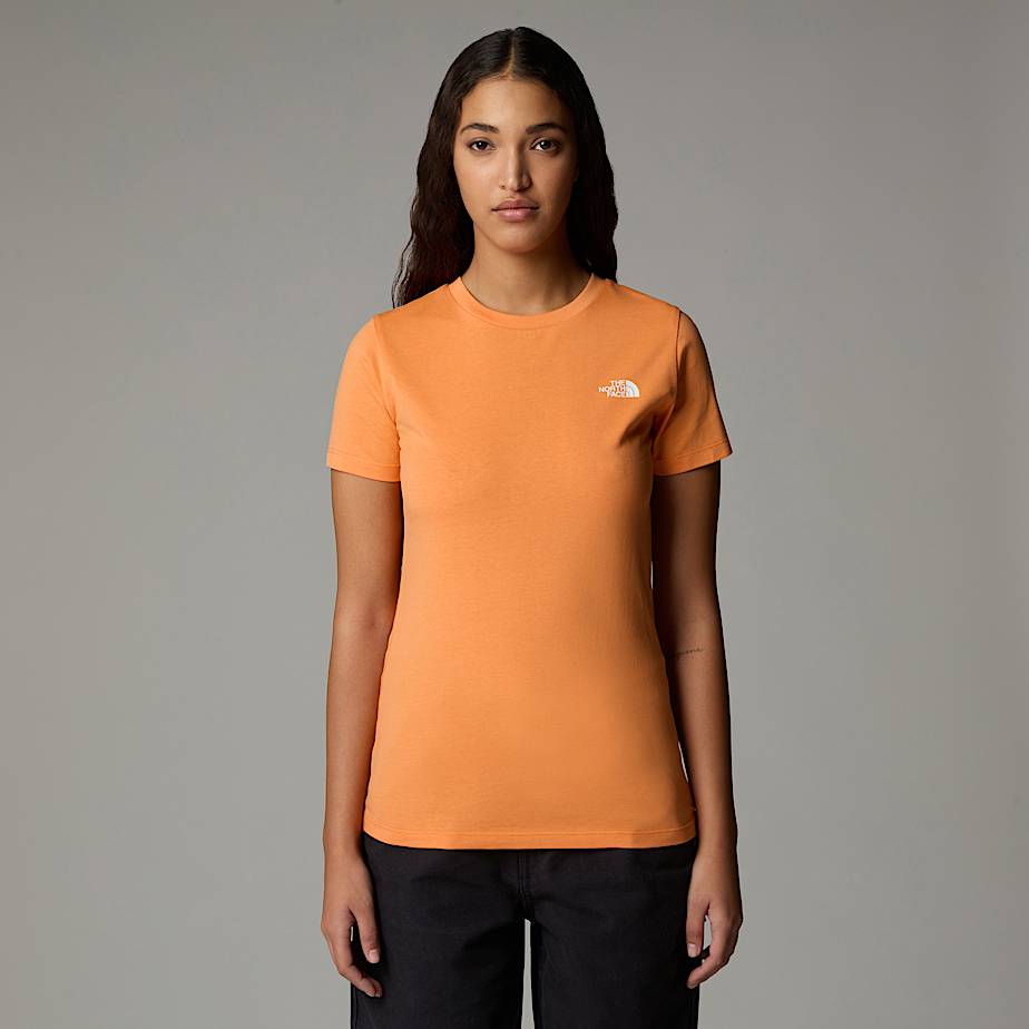 The North Face Simple Dome T-shirt Für Damen Papaya Größe XS female