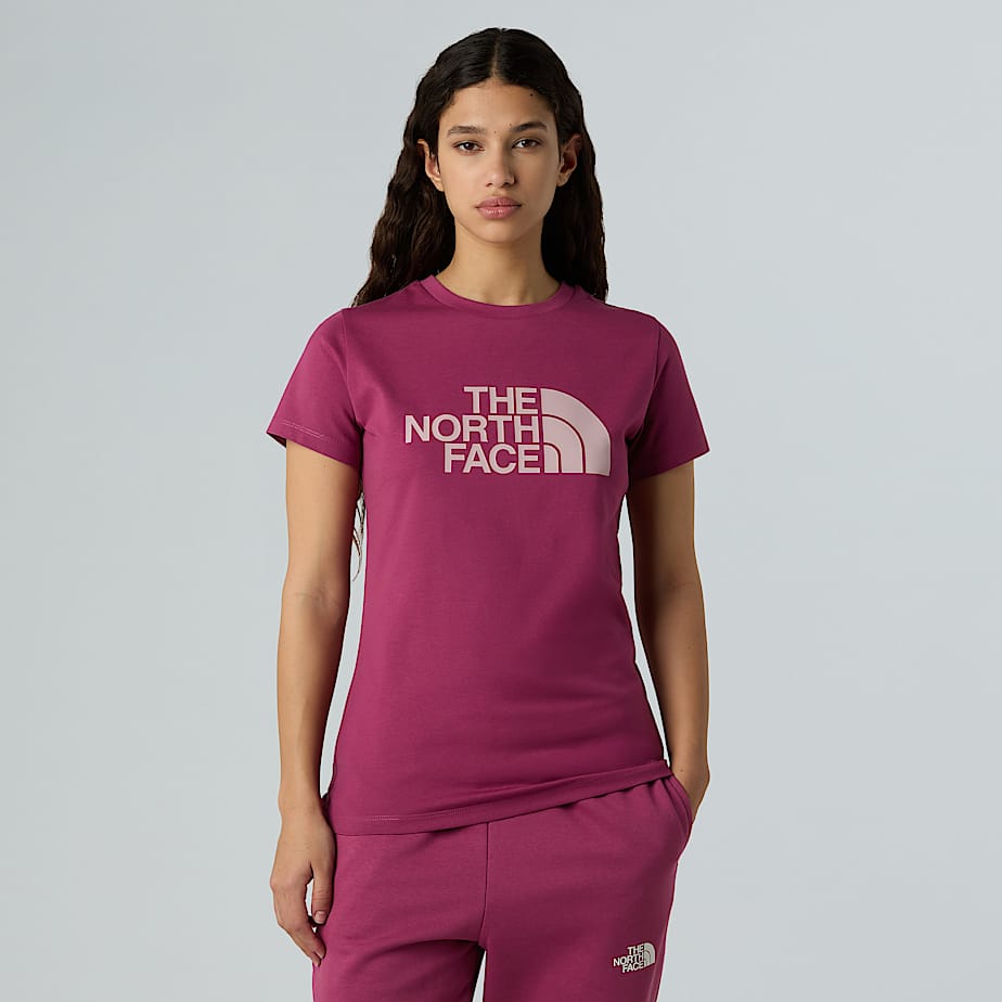 The North Face Easy T-shirt Für Damen Cyber Berry-metal Pink Größe L female