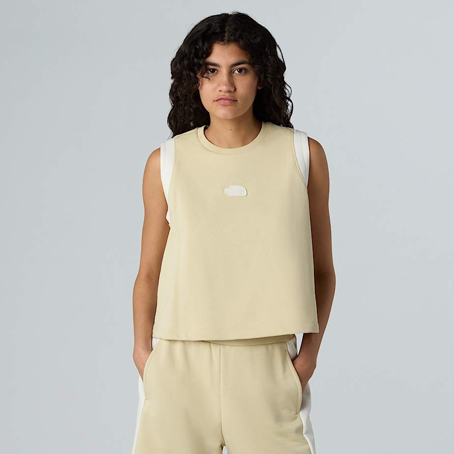 Women’s Terry Relaxed Cropped Tank Top - 1