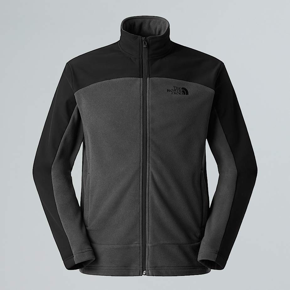 The North Face Emilio Delta Fleecejacke Mit Durchgehendem Rv Für Herren Asphalt Grey-tnf Black-npf Größe M male