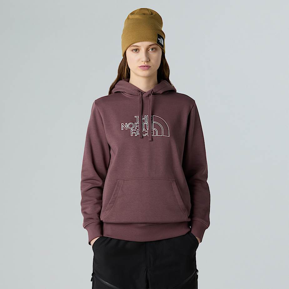 The North Face Drew Peak Light Kapuzenpulli Für Damen Tawny Quartz-high Rise Grey Größe L female
