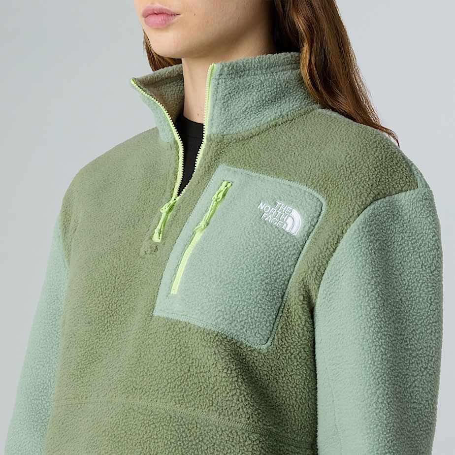 Yumiori Fleecejacke mit 1/4-langem RV für Damen - 4