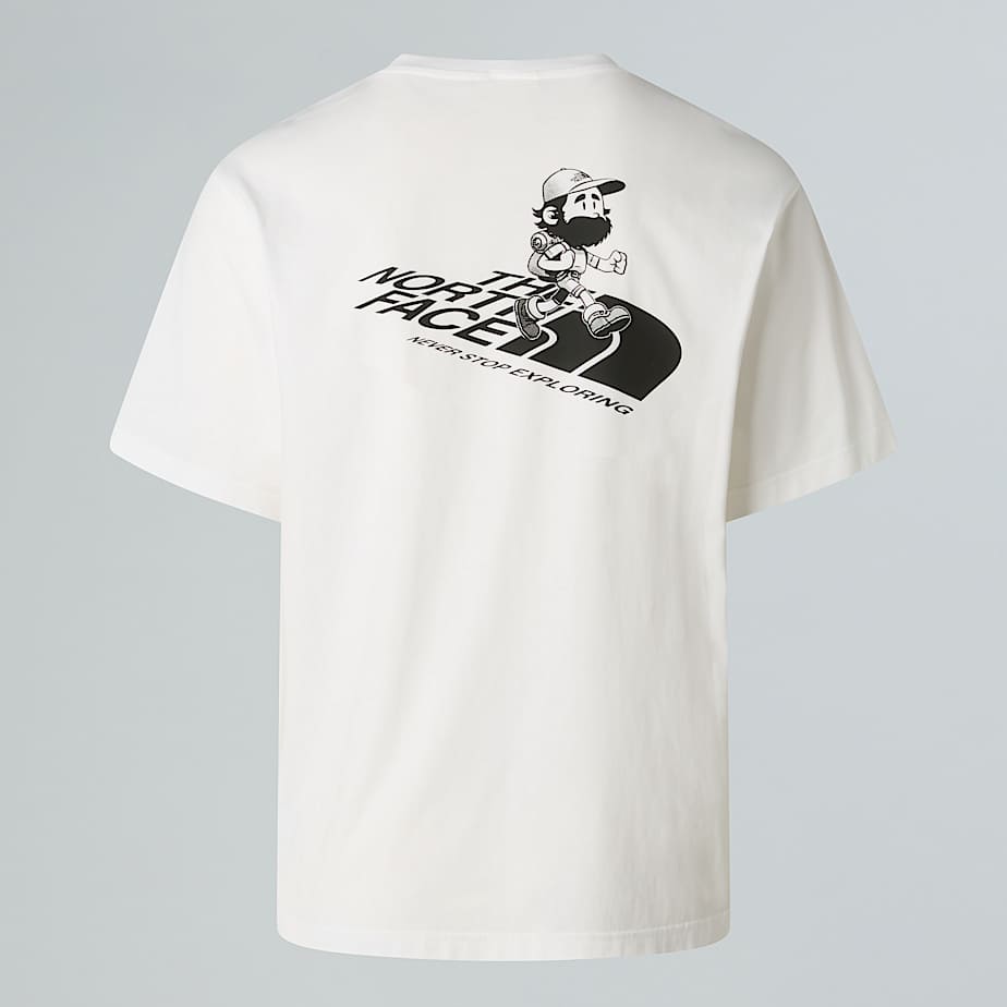 The North Face Run Relaxt Geschnittenes T-shirt Mit Grafik In Unisex Tnf White Größe XXL male