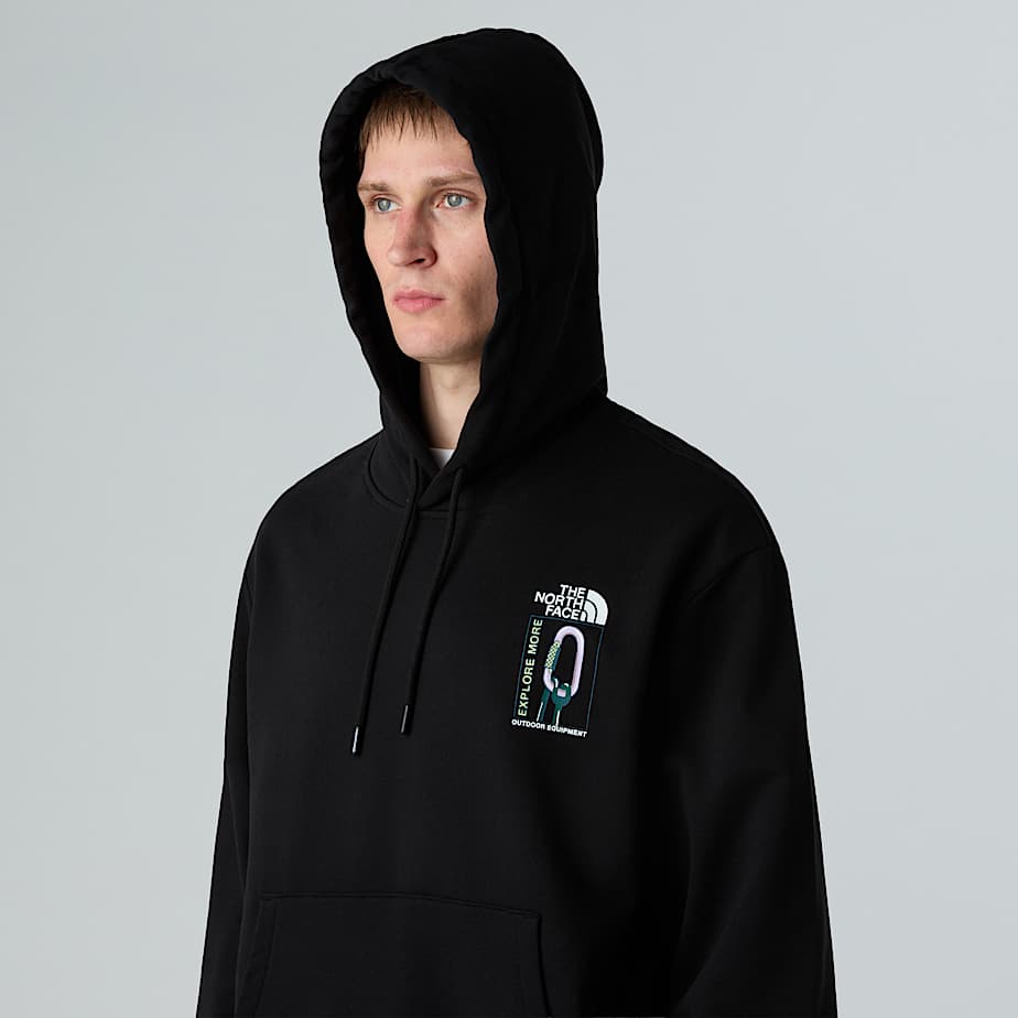 【THE NORTH FACE】 \"EXPLORE GEAR\" リラックス フーディ /black The North Face Explore Gear Relaxed Hoodie - TNF Black