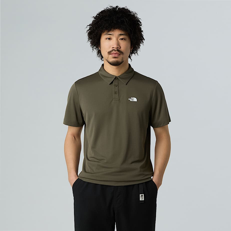 The North Face Tanken Poloshirt Für Herren New Taupe Green Größe M male
