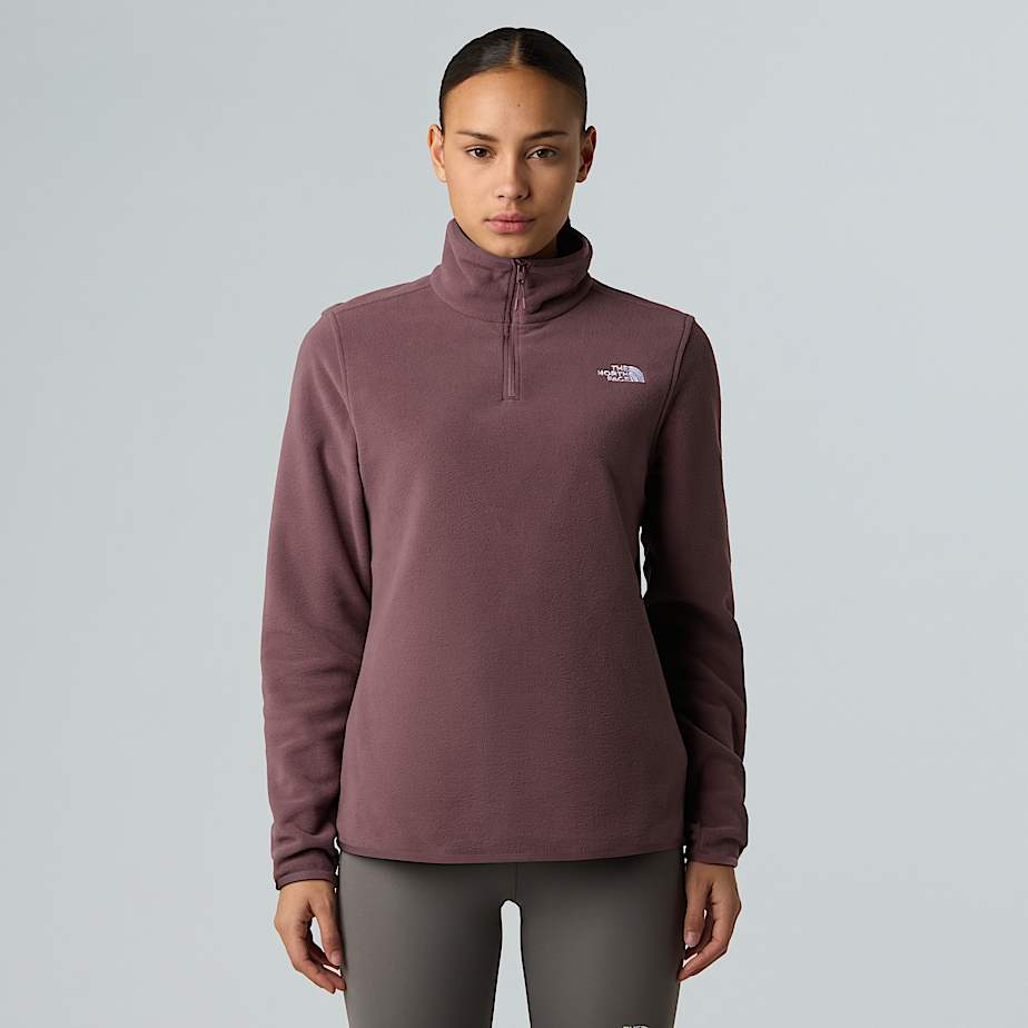 The North Face Glacier Fleece Mit 1/4-langem Rv Für Damen Tawny Quartz Größe S female