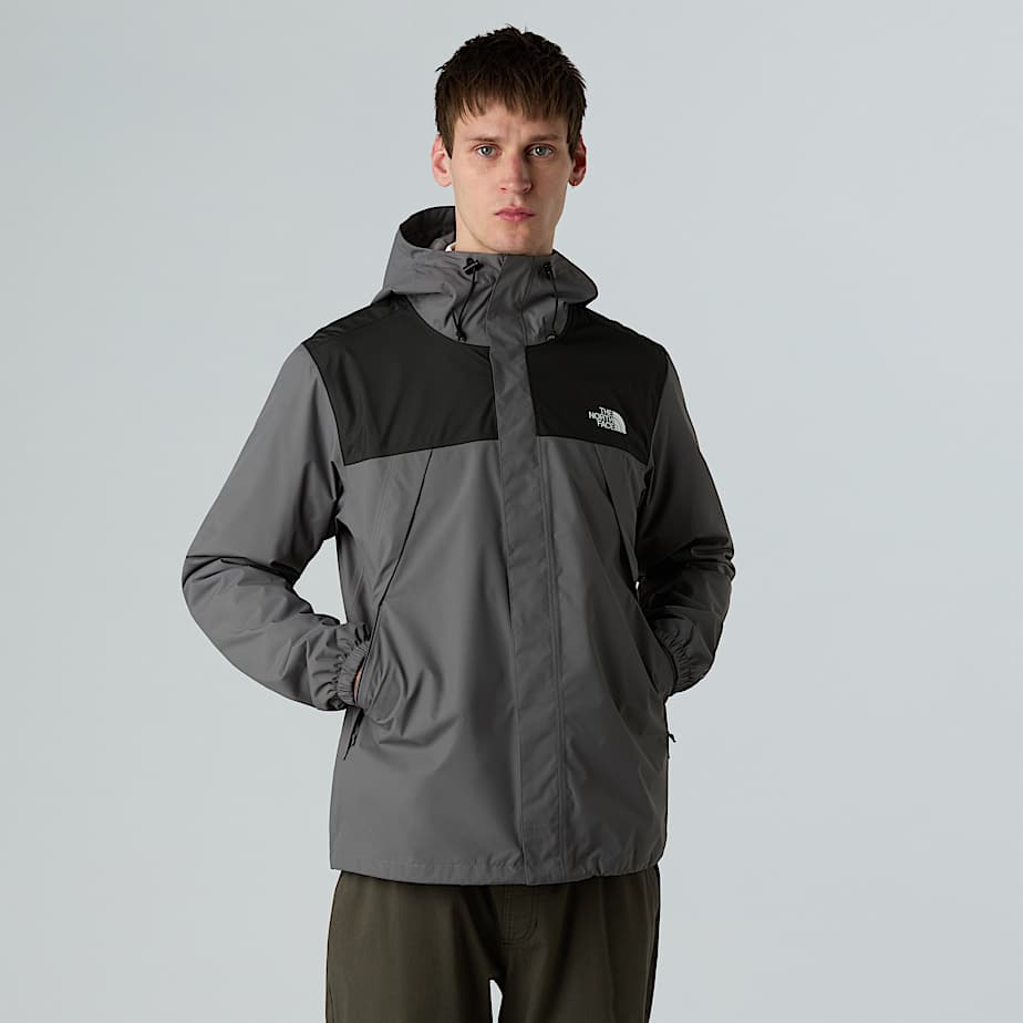 The North Face Antora Jacke Für Herren Smoked Pearl-tnf Black-npf Größe M male