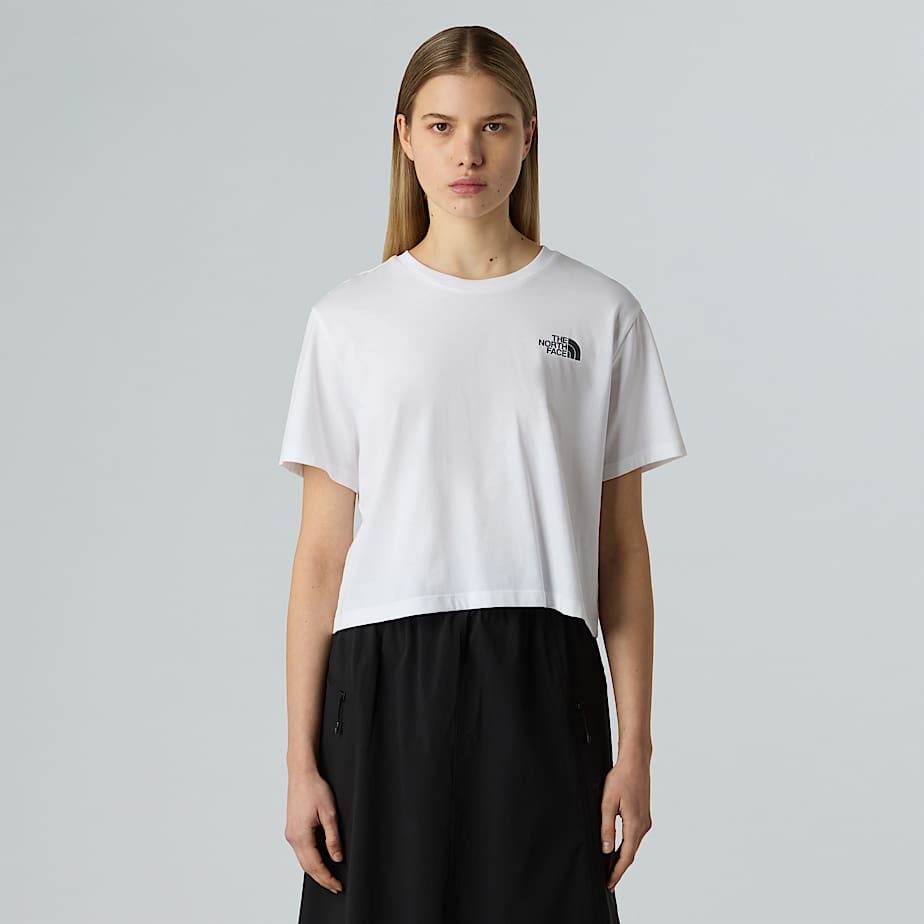 Women’s Cropped Simple Dome T-Shirt - 1