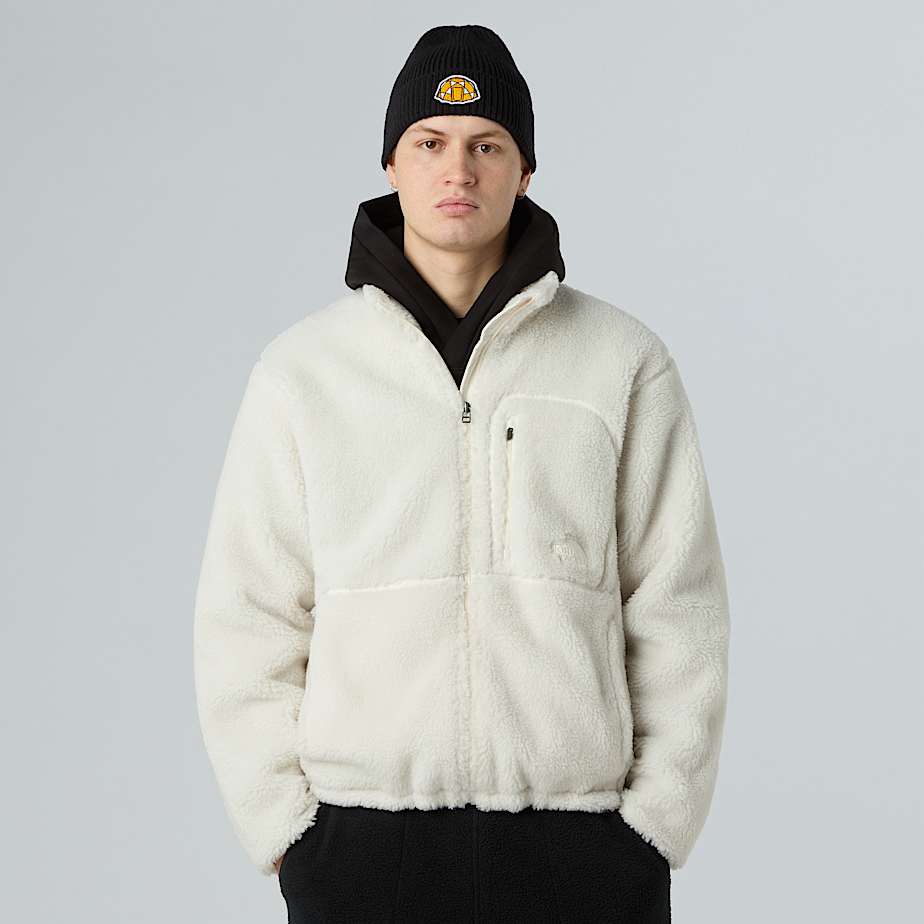 The North Face Extreme Pile Fleece Mit Durchgehendem Rv Für Herren White Dune Größe M male