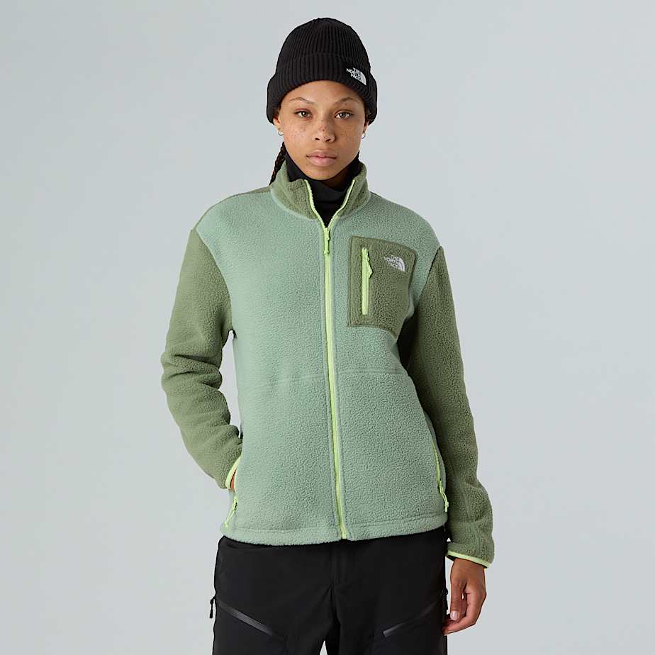 The North Face Yumiori Fleecejacke Mit Durchgehendem Rv Für Damen Slate Moss-bark Mist-astro Lime Größe L female