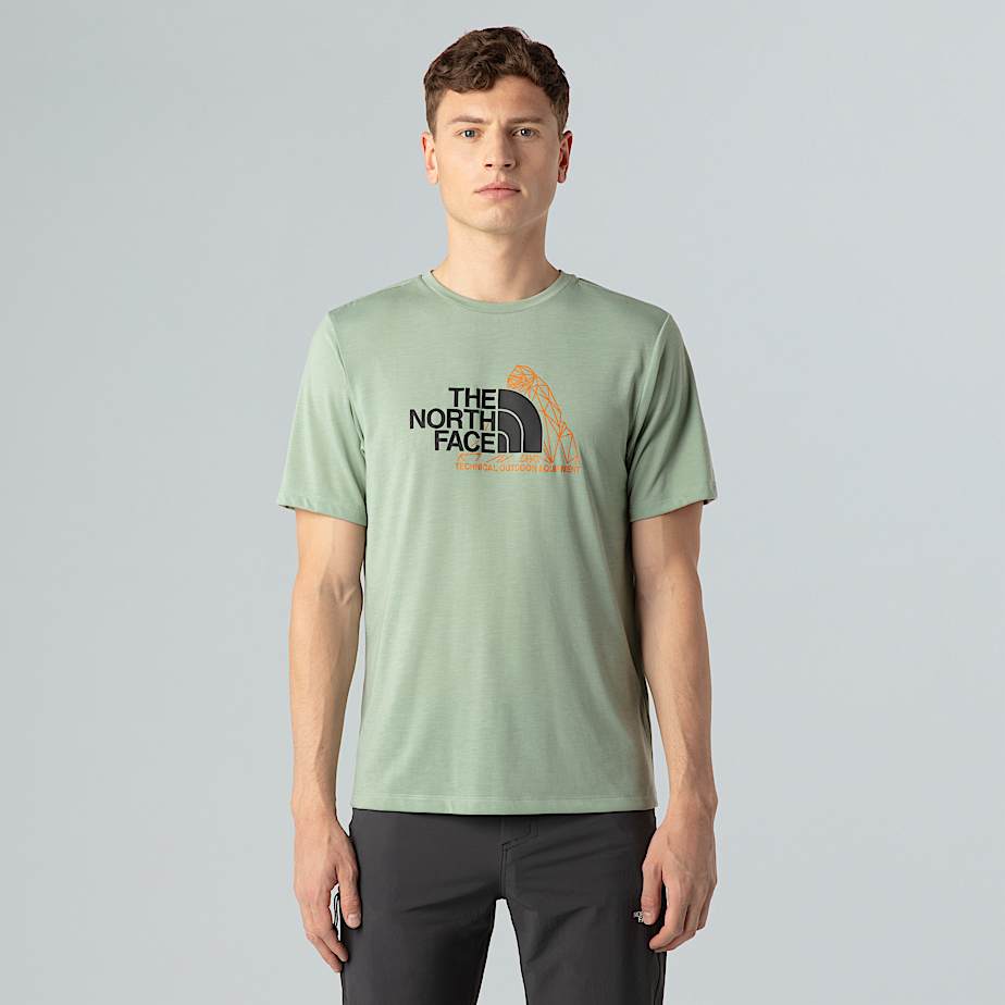 The North Face Foundation Mountain T-shirt Mit Grafik Für Herren Slate Moss Größe M male