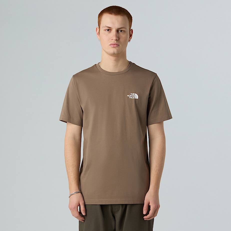 The North Face Simple Dome T-shirt Für Herren Mocha Brown Größe M male