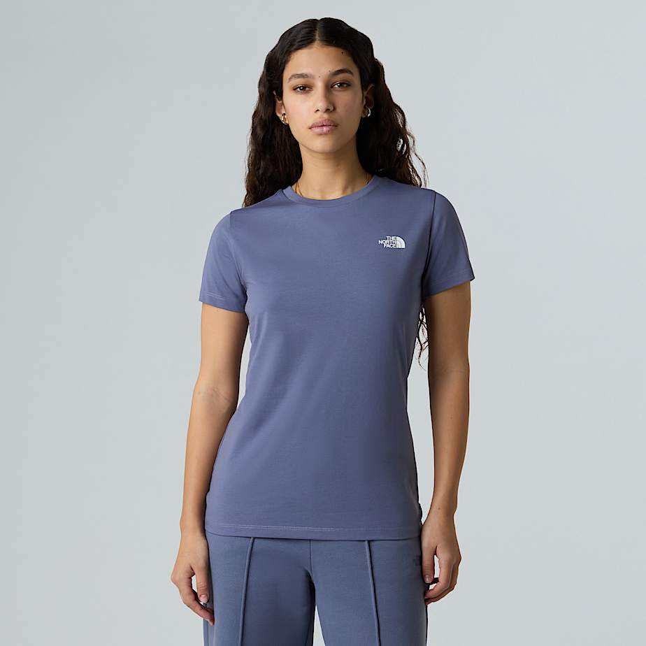 The North Face Simple Dome T-shirt Für Damen Blue Eclipse Größe M female