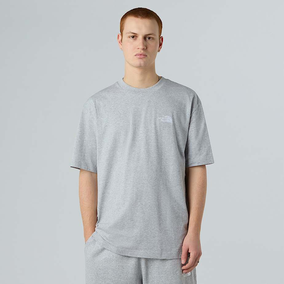 The North Face Simple Dome T-shirt In Oversize Für Herren Tnf Light Grey Heather Größe XXL male