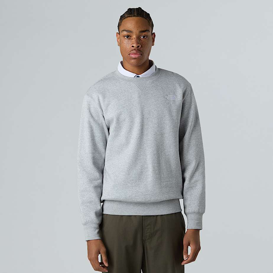 The North Face Essential Sweatshirt Für Herren Tnf Light Grey Heather Größe S male