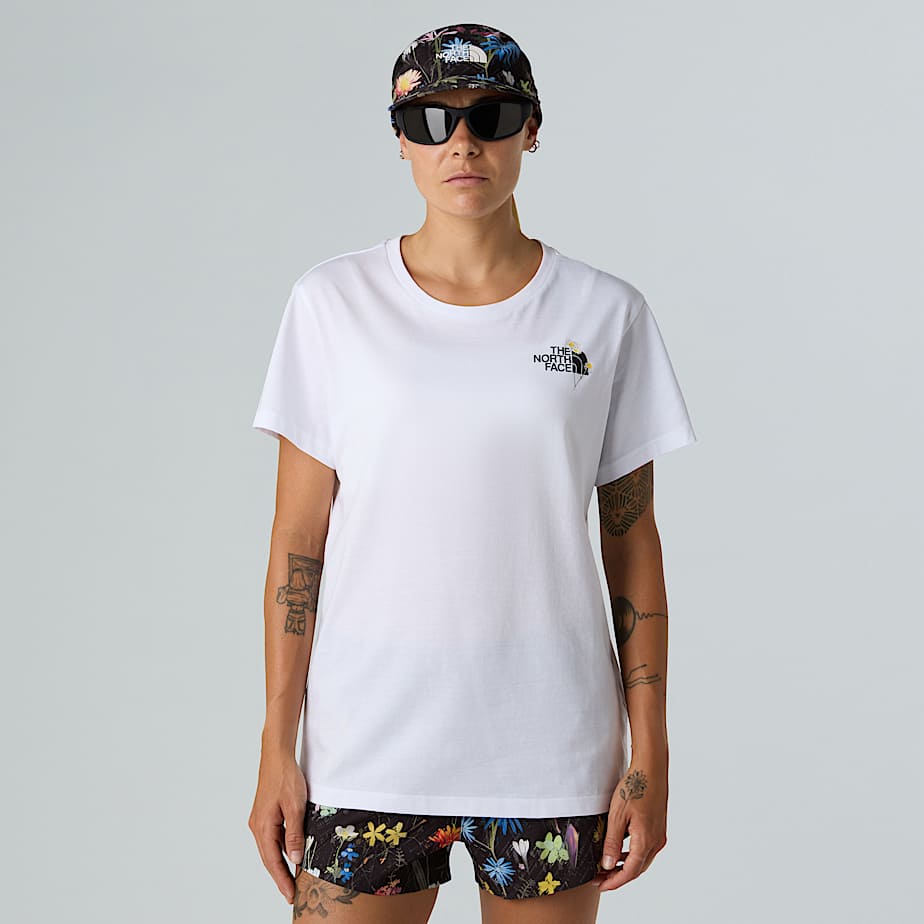 T-shirt descontraída Alpine Flower para mulher - 2
