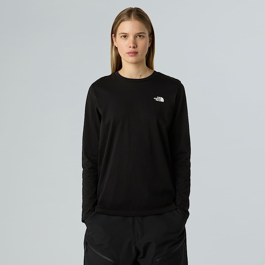Women’s Long-Sleeve Simple Dome T-Shirt - 1