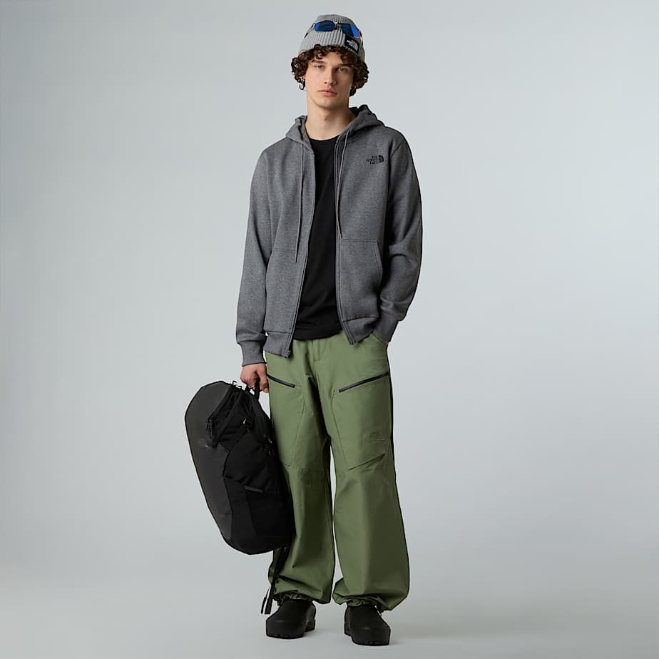 Men's Simple Dome Full-Zip Hoodie - 2