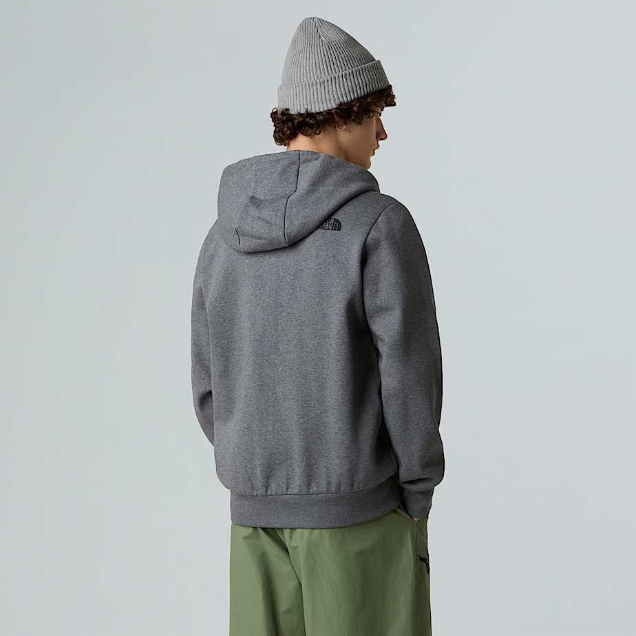 Men's Simple Dome Full-Zip Hoodie - 3