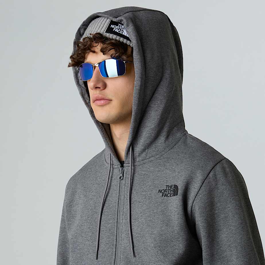 Men's Simple Dome Full-Zip Hoodie - 5