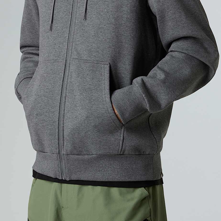 Men's Simple Dome Full-Zip Hoodie - 6