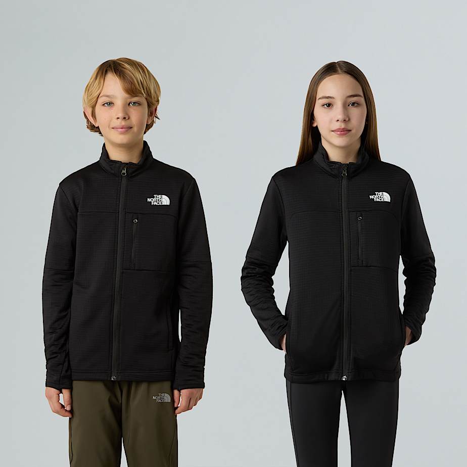 Hike Midlayer-Jacke mit durchgehendem RV für Jugendliche - 1