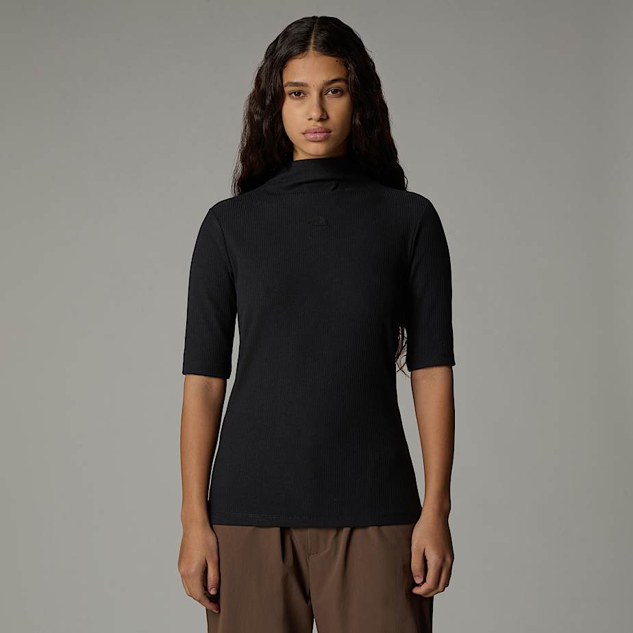 Women's Mock Neck T-Shirt - 3