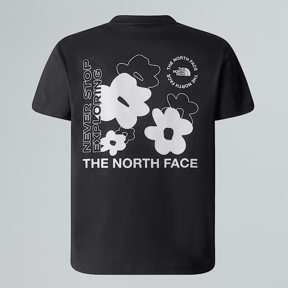Dziewczęcy luźny T-shirt z grafiką Flower - 10