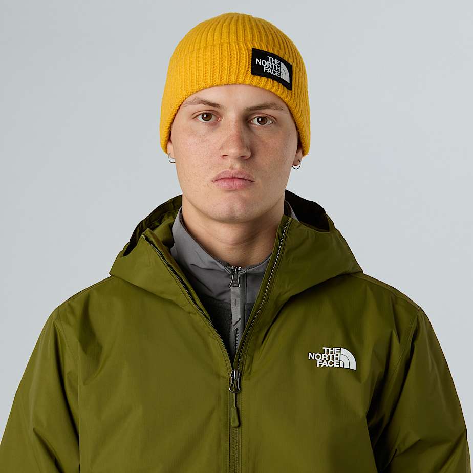 Berretto con risvolto e logo box TNF - 2