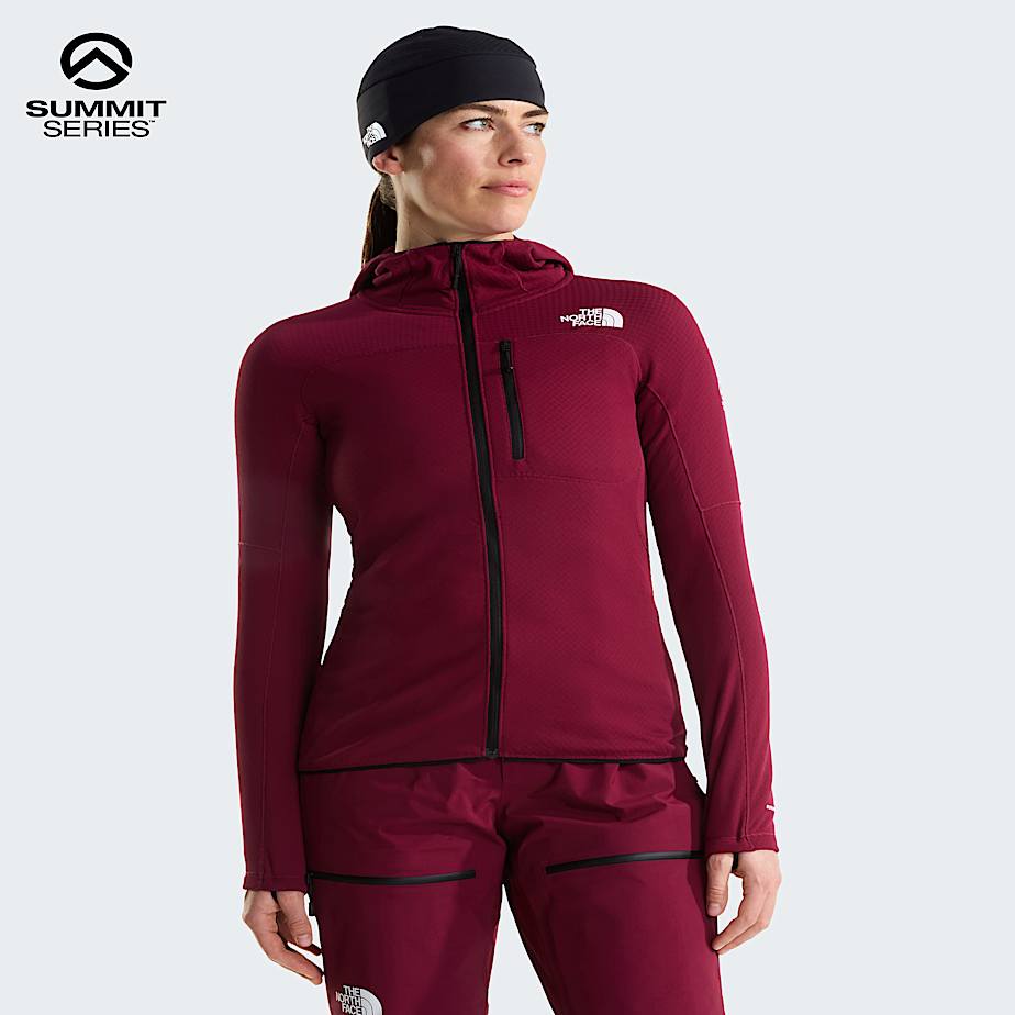 The North Face Summit Futurefleece™ Jas Met Capuchon Voor Dames Burgundy Crush female