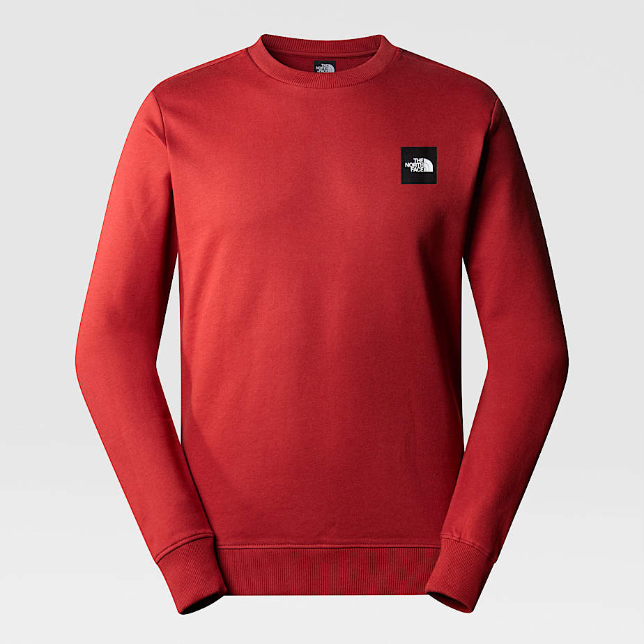 Red north face sweatshirt deals