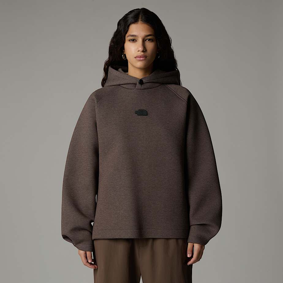 The north face women's extra long relaxed hoodie top