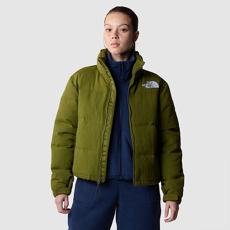 The north face puffer jacket green cheap