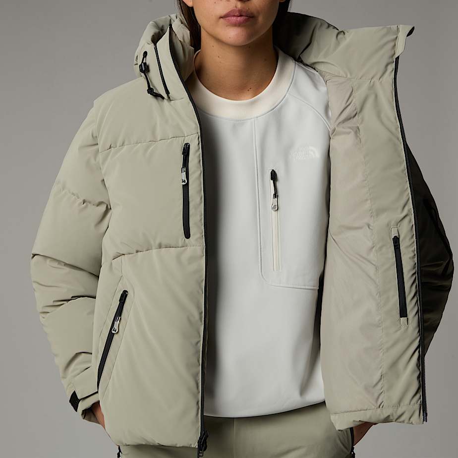 Womens down jacket detachable hood cheap