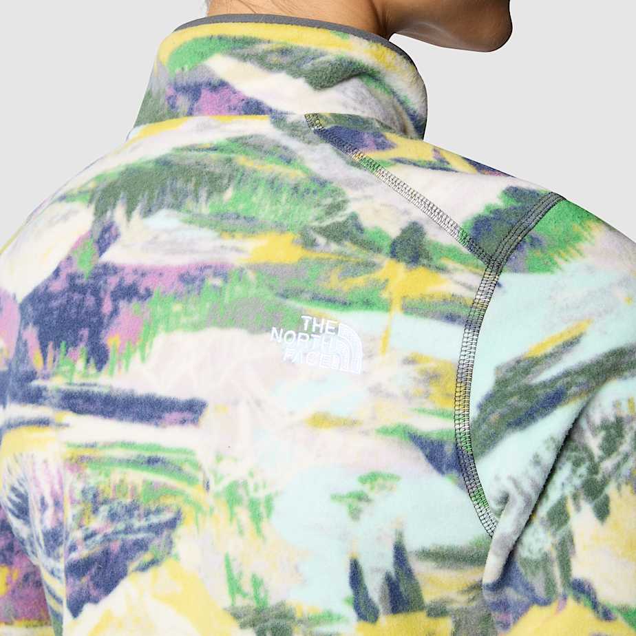 Women s 100 Glacier Printed 1 4 Zip Fleece The North Face IE