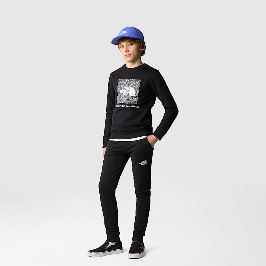 The north face box crew sweatshirt junior outlet