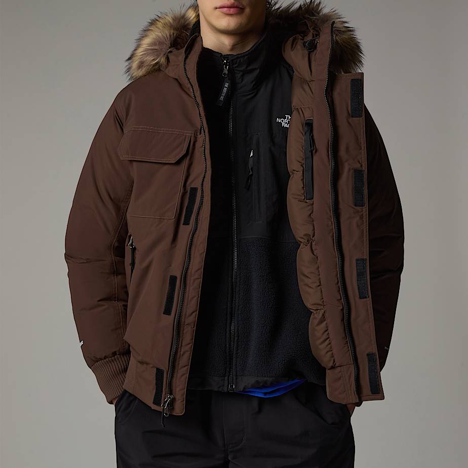 Mens north face jacket with fur hood hot sale