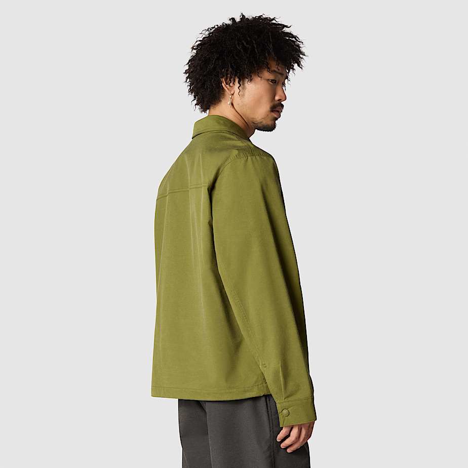 Men's short zip cotton twill jacket online