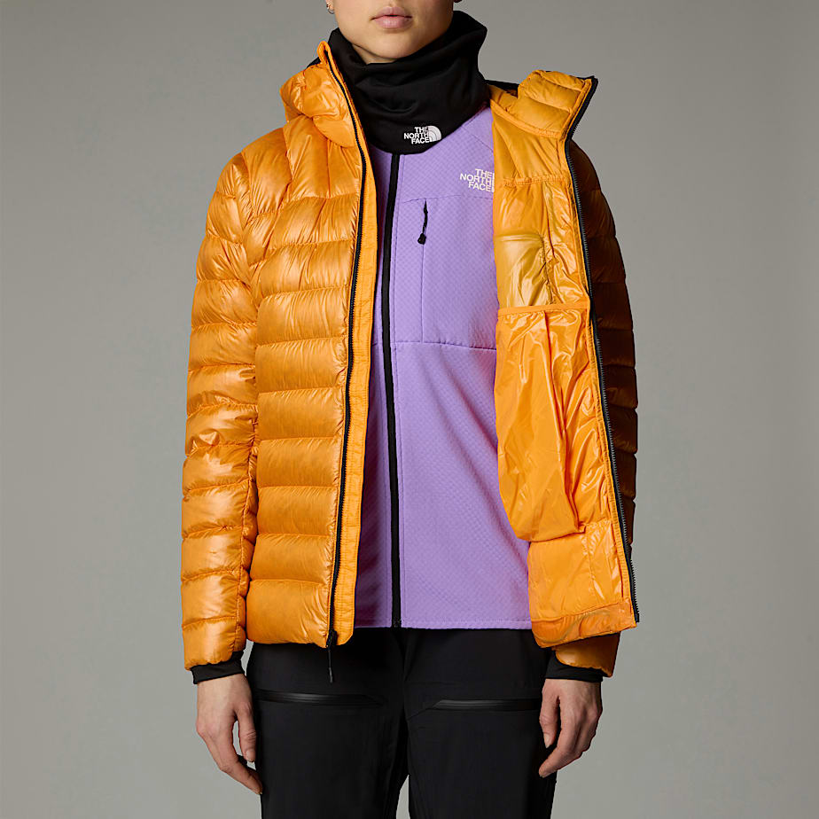 North face yellow down jacket top
