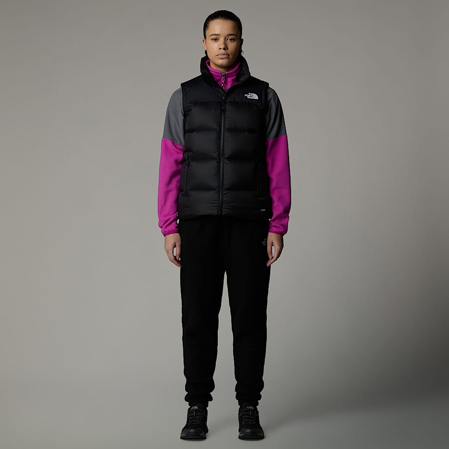 Womens black north face gilet top