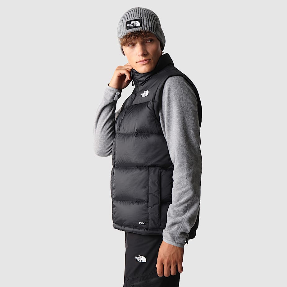 Grey north face gilet shop