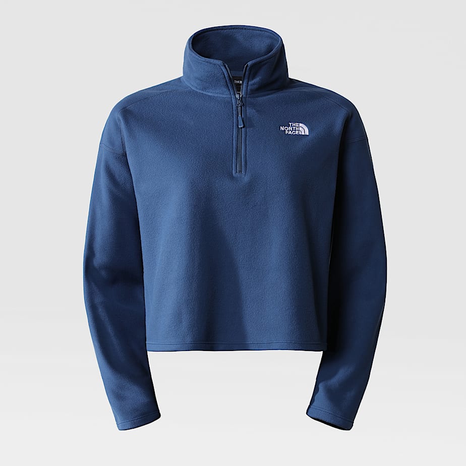 Cropped zip fleece shop