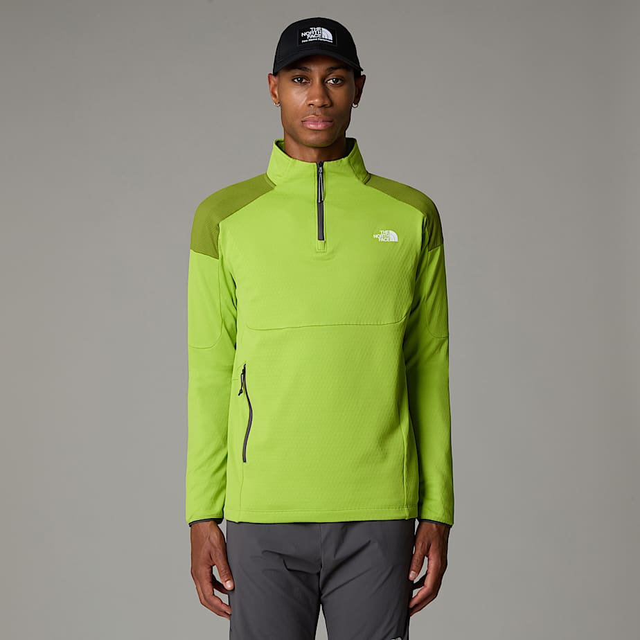 Neon green north face jacket top