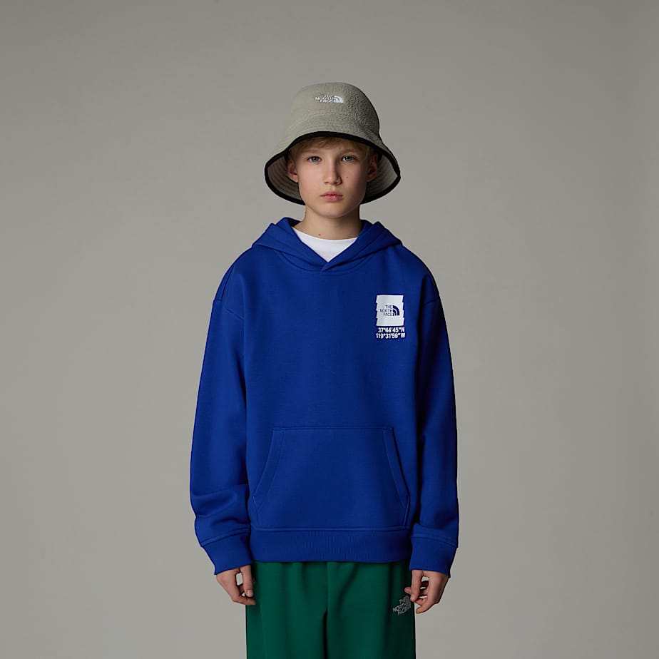 Oversized Coordinates hoodie met print voor jongens The North Face NL