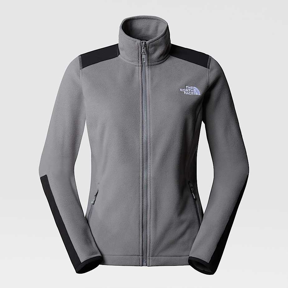 Women's gray fleece jacket discount